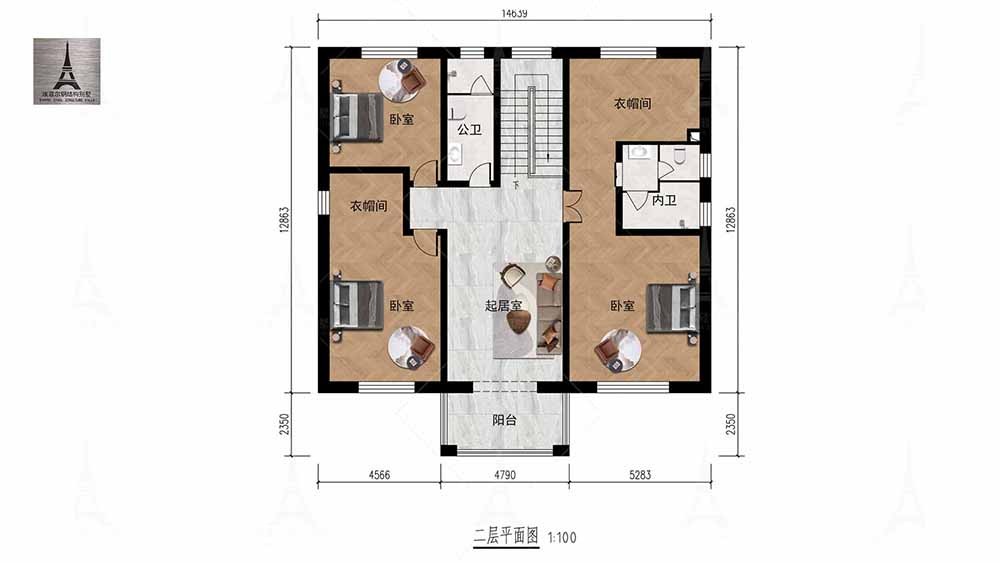 1769419522474654.jpg 新中式二层轻钢别墅五室三厅图5