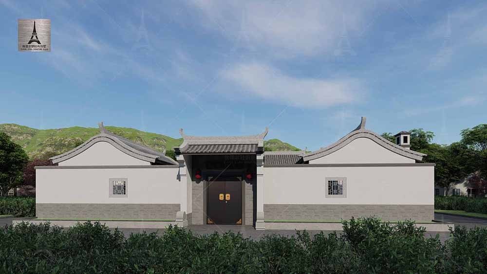 1769593693954762.jpg 中式一层三合院轻钢别墅图1