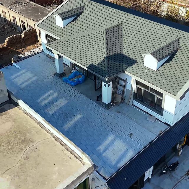 石家庄赵县大石桥村轻钢别墅项目实景